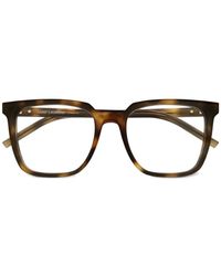 Saint Laurent - ロゴプレート 眼鏡フレーム - Lyst