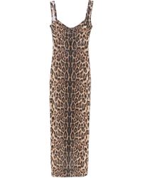 Atu Body Couture - Leopard-Print Midi Dress - Lyst
