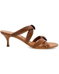 Casadei - Julia Mariposa Braided Knot Sandals - Lyst