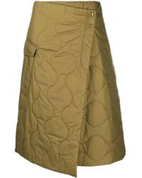 Woolrich - Quilted Wrap Skirt - Lyst