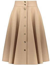 RED Valentino - Button-Up Midi Skirt - Lyst
