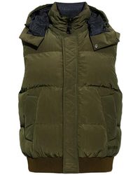 Balmain - Isolierte Steppweste Mit Kapuze - Lyst