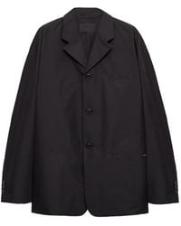 Prada - Single-Breasted Technical Cotton Jacket - Lyst