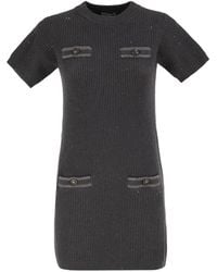 Brunello Cucinelli - Sequin-Embellished Ribbed-Knit Dress - Lyst