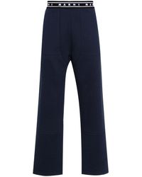 Marni - Pantalones de chándal con logo en la cinturilla - Lyst