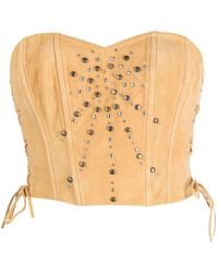 Guess USA - Stud-detail Corset Top - Lyst