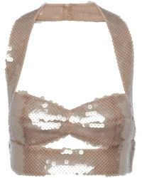 Prada - Sequin-Embellished Tulle Top - Lyst