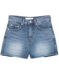 DUNST - Faded Denim Shorts - Lyst