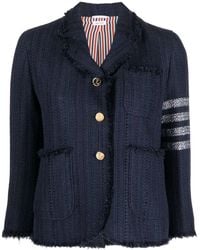 Thom Browne - 4 Bar Tweed Jacket - Lyst