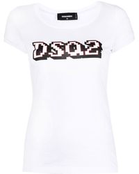 DSquared² - Graphic-print Cotton T-shirt - Lyst