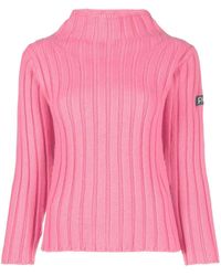 Patou - Gerippter Pullover mit Logo-Patch - Lyst