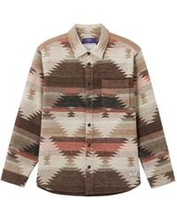 AFTERMATHS - Overhemd Met Lange Mouwen En Ikat-Patroon - Lyst