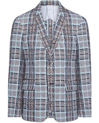 Thom Browne - Plaid-Patterned Blazer - Lyst