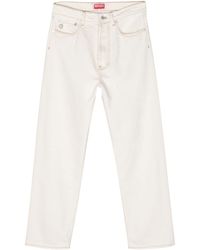 KENZO - Asagao Straight Cropped Jeans - Lyst