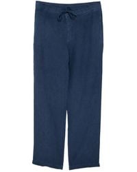 120% Lino - Drawstring-Waist Linen Trousers - Lyst