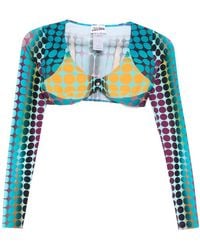Jean Paul Gaultier - Long-Sleeve Polka Dot Top - Lyst