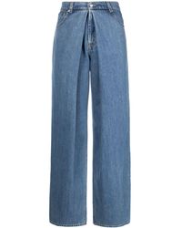 Alexander McQueen - Pleat-detail baggy-fit Jeans - Lyst
