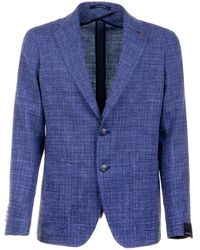 Tagliatore - Single-breasted Textured Dinner Jacket - Lyst