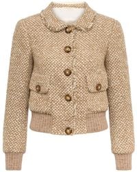 Maison Common - Frayed-Trim Cashmere Jacket - Lyst