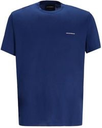 Emporio Armani - Logo-Detail Crew-Neck T-Shirt - Lyst