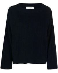 Pringle of Scotland - Gerippter Pullover Mit Weitem Kragen - Lyst