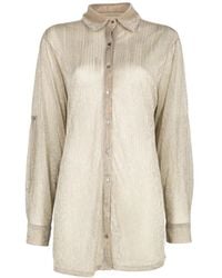 Palmacea - Nuna Metallic-Thread Shirt - Lyst