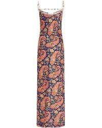 Rabanne - Paisley Nuisette Maxi Dress - Lyst
