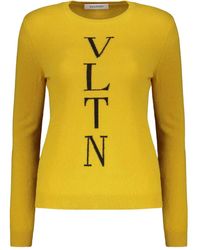 Valentino Garavani - Intarsia-Knit Logo Jumper - Lyst