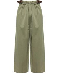 Loewe - Pantalon Plissé À Taille Ceinturée - Lyst