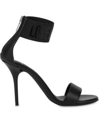 Love Moschino - Sandalen mit Jacquard-Logo - Lyst