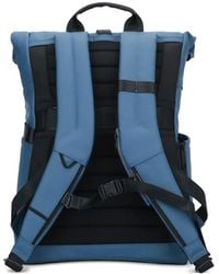 Piquadro - Roll-Top Logo-Detail Backpack - Lyst
