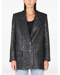 The Mannei - Sequin-Embellished Single-Breasted Coat - Lyst