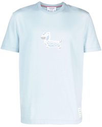 Thom Browne - T-Shirt mit Patch-Detail - Lyst