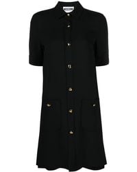 Moschino - Heart-Button Short-Sleeve Shirtdress - Lyst