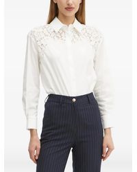 Morgan - Chemise À Empiècements En Dentelle - Lyst