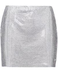 Prada - Katoenen Mini-Rok Verfraaid Met Kristallen - Lyst