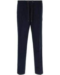 Moncler - Pressed-Crease Straight-Leg Trousers - Lyst