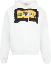 Marni - Hoodie Met Print - Lyst