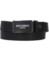 Just Cavalli Snake Buckle Belt in Metallic for Men | Lyst