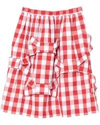 Comme des Garçons - Gingham Bow Skirt - Lyst