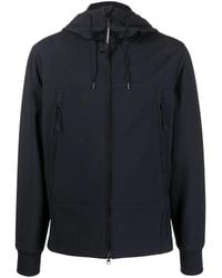 C.P. Company - Zip-Up Stretch-Cotton Hooded Jacket - Lyst