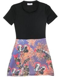 The Artistylist - Graphic-Print A-Line Mini Dress - Lyst