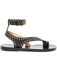 Isabel Marant - Stud-embellished Leather Sandals - Lyst