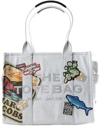 Marc Jacobs - Large The Tote Patch-Embellished Tote Bag - Lyst