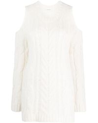 P.A.R.O.S.H. - Off-Shoulder Crochet Jumper - Lyst