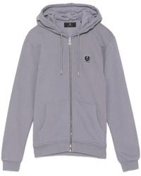 Belstaff - Logo-Patched Zip-Up Hoodie - Lyst