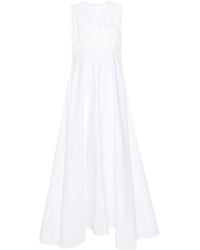 Jil Sander - Cotton Poplin Maxi Dress - Lyst