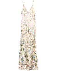 CAMILLA - Floral-Print Silk Maxi Dress - Lyst
