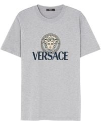 Versace - T-Shirt Medusa À Logo Imprimé - Lyst