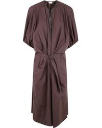 Brunello Cucinelli - Crystal-Embellished Midi Dress - Lyst